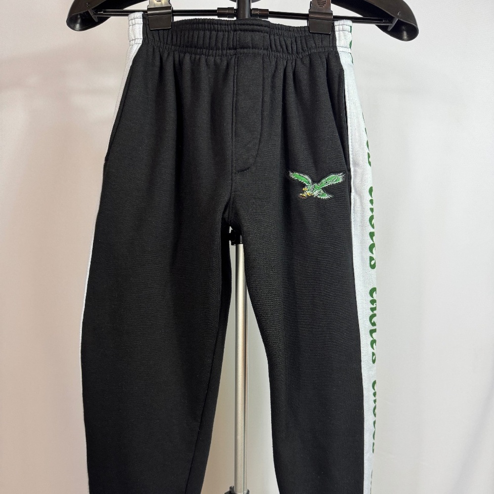 Philadelphia Eagles NFL Team Sweatpants Youth 14 16 Black NFL Vintage Style